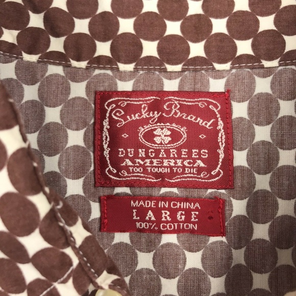 Lucky Brand Pearl Snap Western Shirt L - Picture 4 of 4